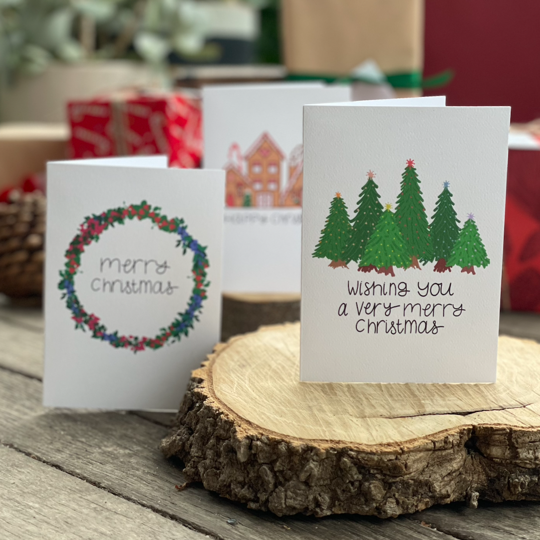 'Wishing You a Very Merry Christmas' Pine — CARD | Calla Collective