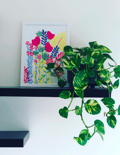 Imagine Flower Jungle - Floral Gouache Art PRINT — Kim Miatke Art | Calla Collective