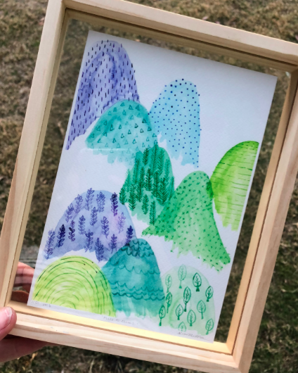 Hills To Climb - Watercolour Art PRINT — Kim Miatke Art | Calla Collective