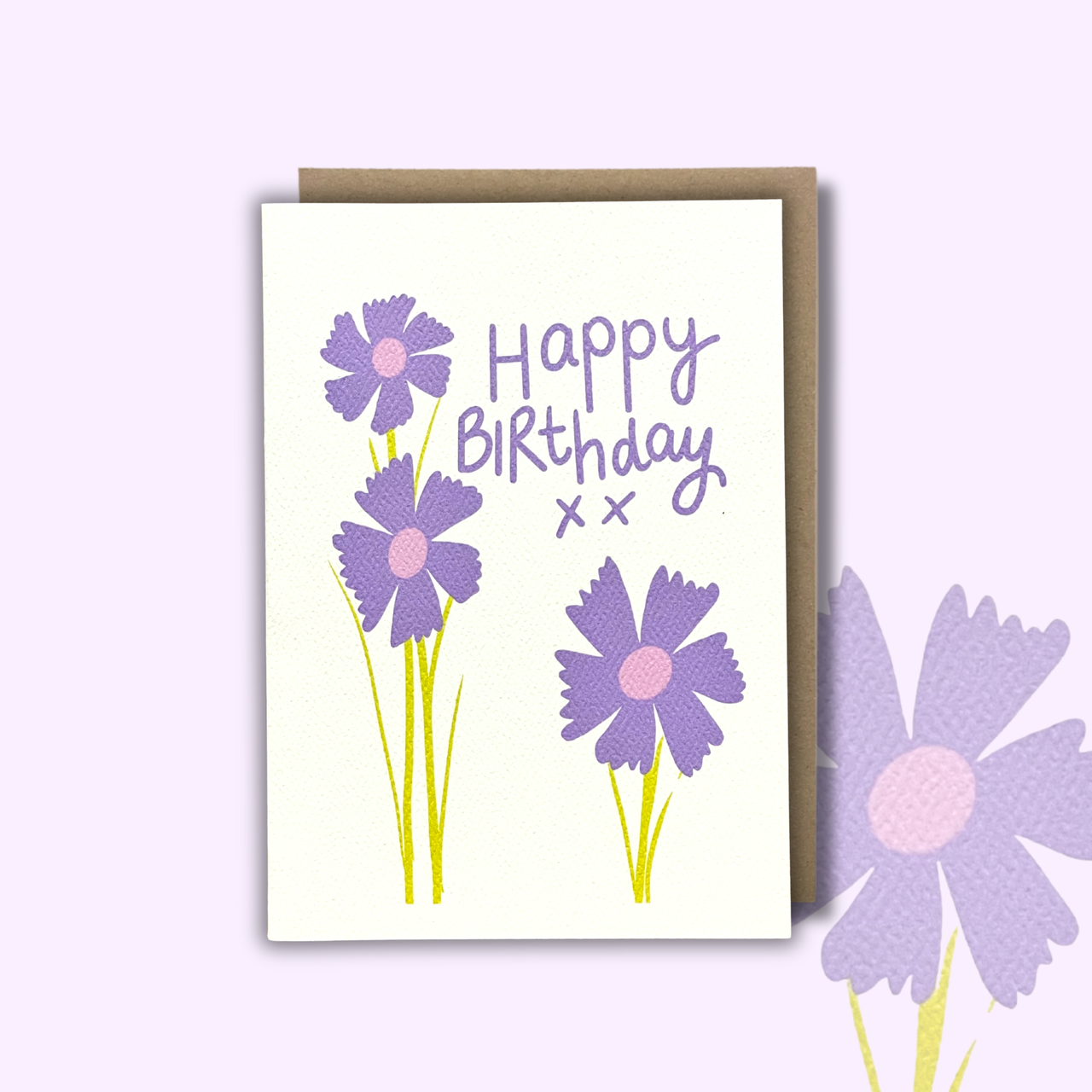 'Happy Birthday - Lilac Flowers!' CARD — KIM MIATKE ART | Calla Collective
