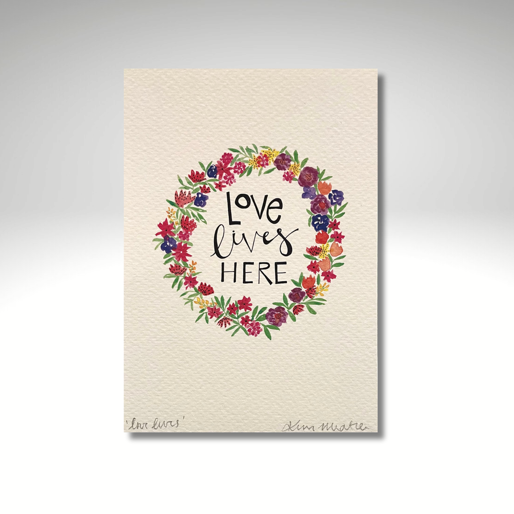Love Lives Here (Floral) — PRINT | Calla Collective