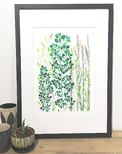 Foliage Musings - Floral Watercolour ART PRINT — Kim Miatke Art | Calla Collective