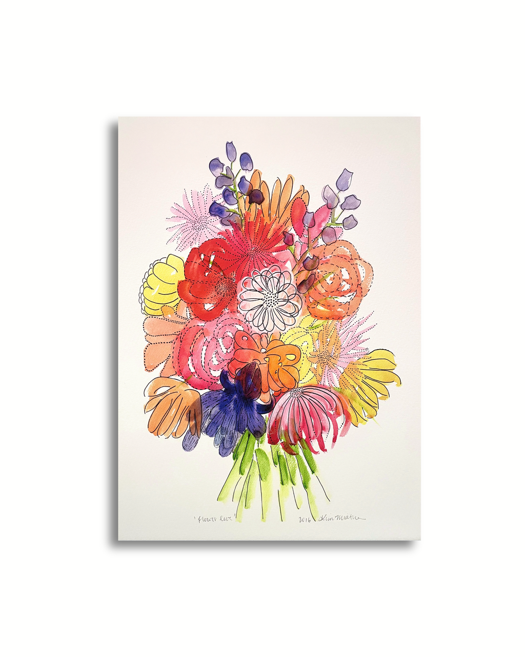 Flower Love - Floral Watercolour ART PRINT — Kim Miatke Art | Calla Collective