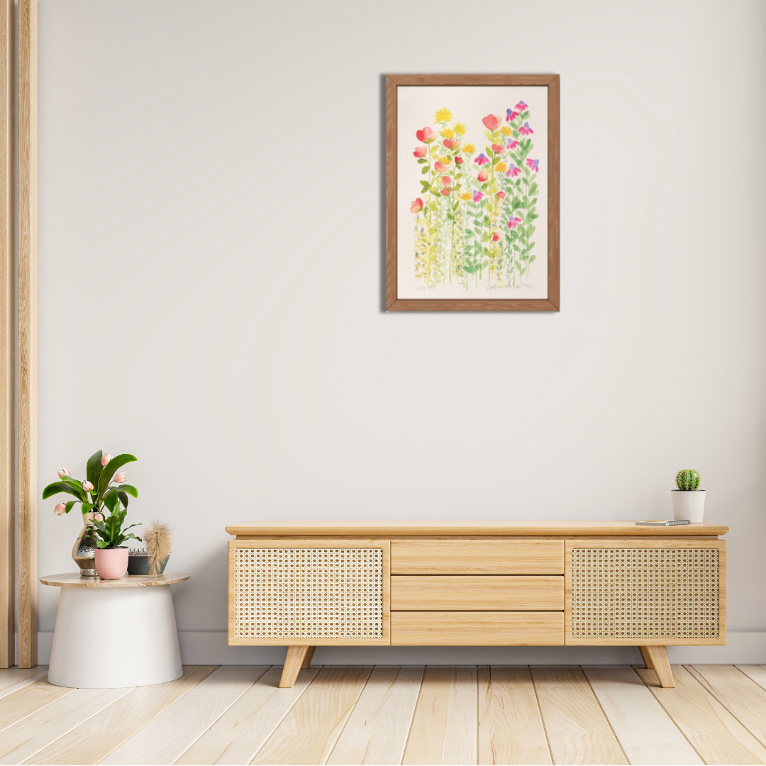 'Where the Wildflowers Grow' - Watercolour Flower ART PRINT — Kim Miatke Art | Calla Collective