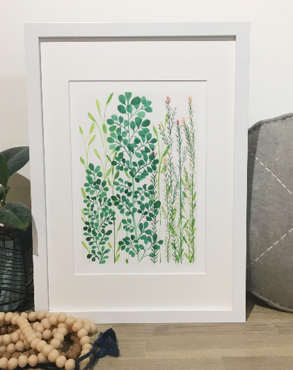 Foliage Musings - Floral Watercolour ART PRINT — Kim Miatke Art | Calla Collective