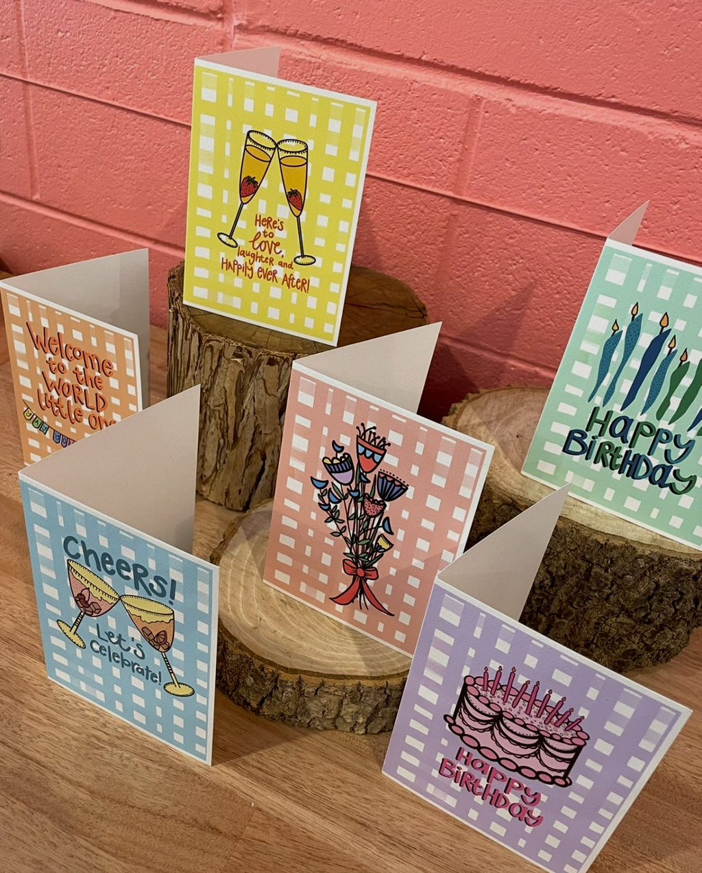 'Welcome to the world'  CHECK CARD — KIM MIATKE ART | Calla Collective