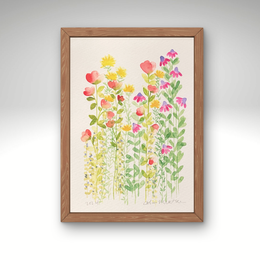'Where the Wildflowers Grow' - Watercolour Flower ART PRINT — Kim Miatke Art | Calla Collective