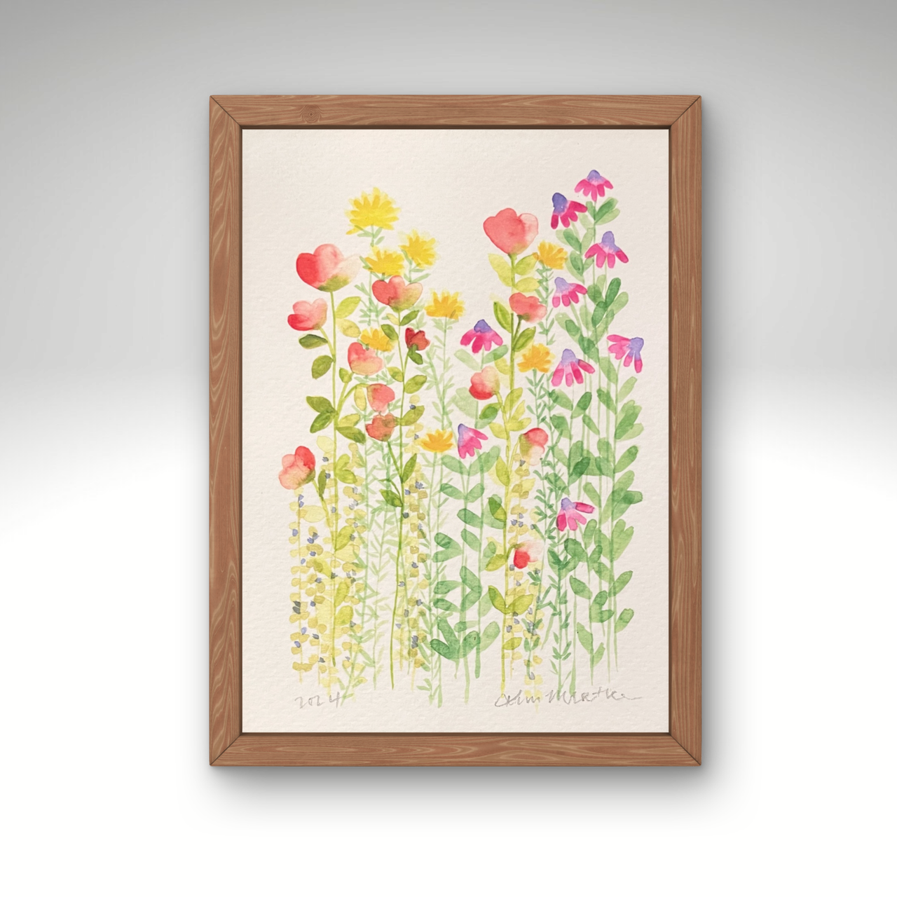 'Where the Wildflowers Grow' - Watercolour Flower ART PRINT — Kim Miatke Art | Calla Collective