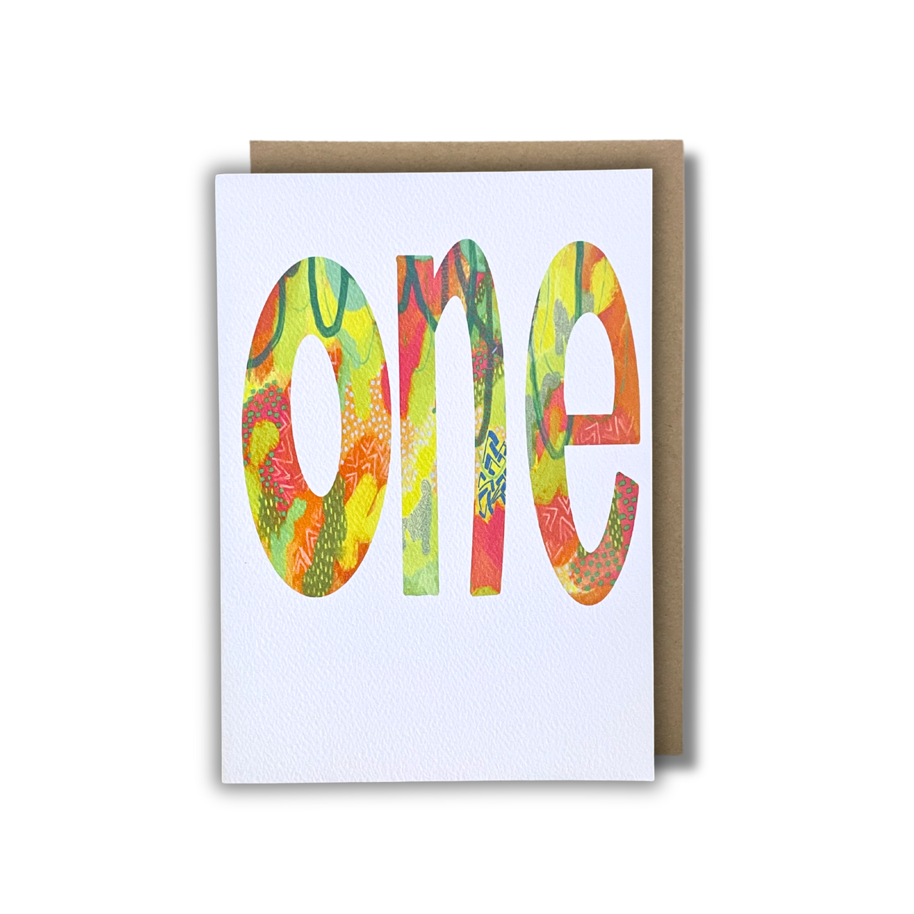 'One' Birthday Card (BRIGHTS) — KIM MIATKE ART | Calla Collective