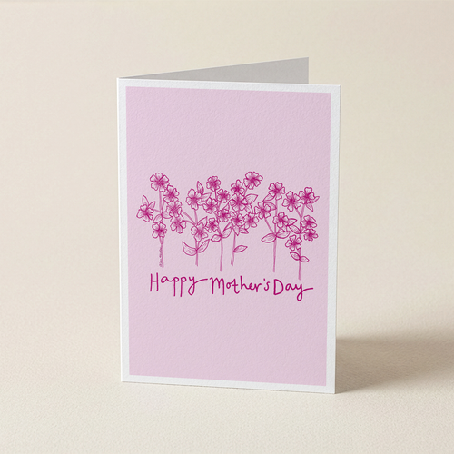 'Happy Mother's Day' Pink Floral Flowers — CARD | Calla Collective