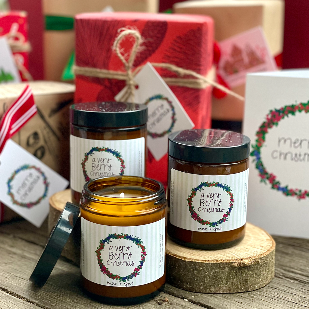A Very Berry Christmas Soy Wax Candle — MAC + PAT | Calla Collective