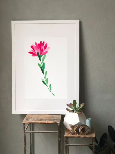 Botanical Pink Bloom — Kim Miatke Art | Calla Collective