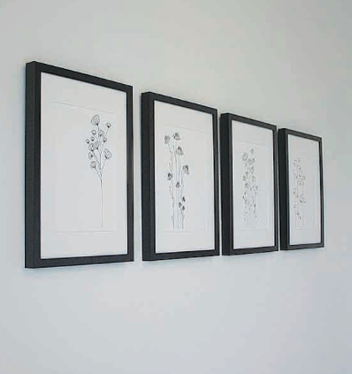 Wildflower Joy - Black/White Ink Art PRINT — Kim Miatke Art | Calla Collective
