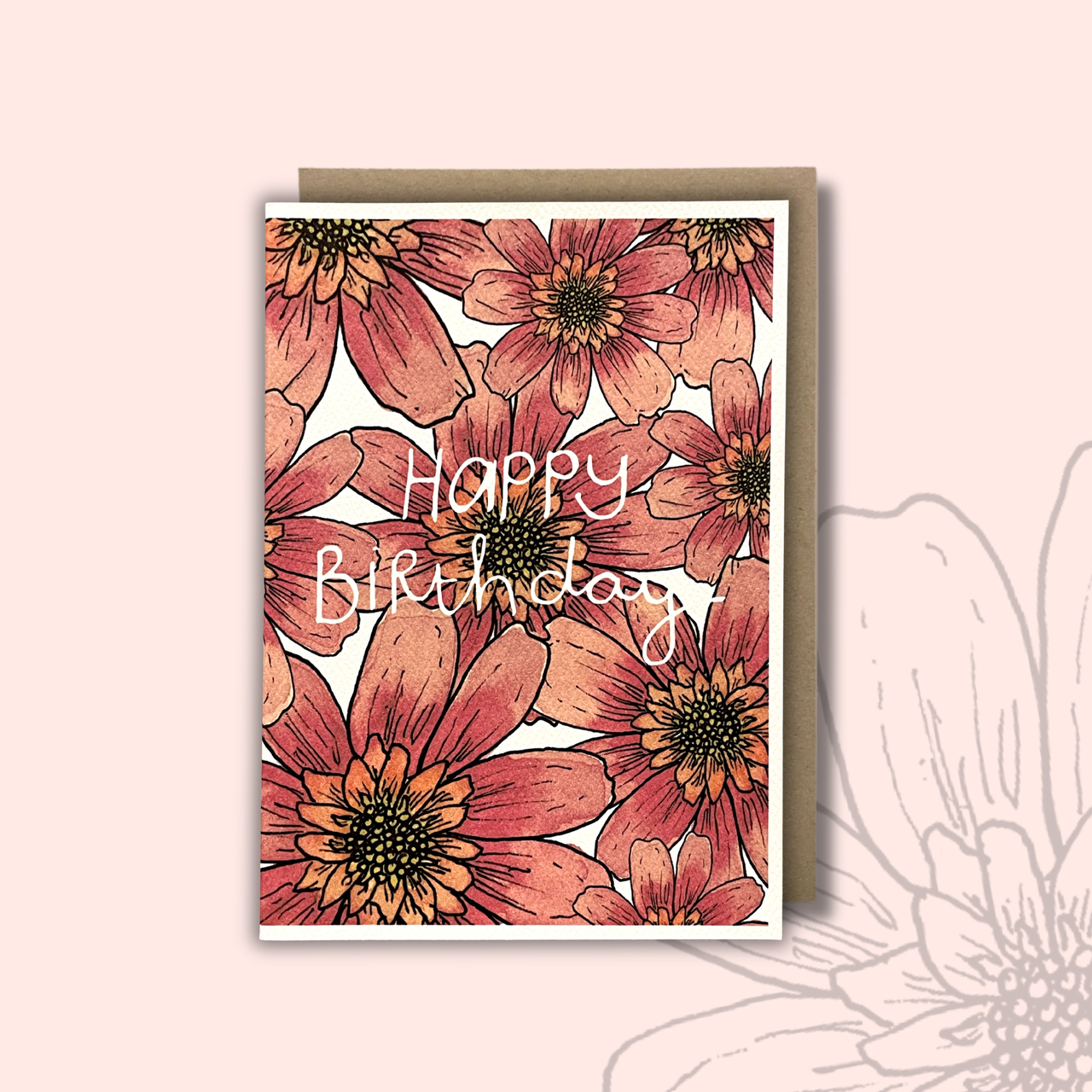 'Happy Birthday (Dahlia) — KIM MIATKE ART | Calla Collective