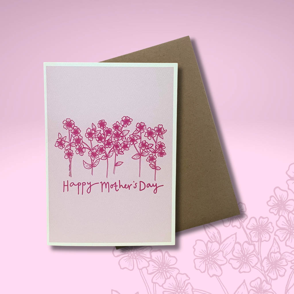 'Happy Mother's Day' Pink Floral Flowers — CARD | Calla Collective