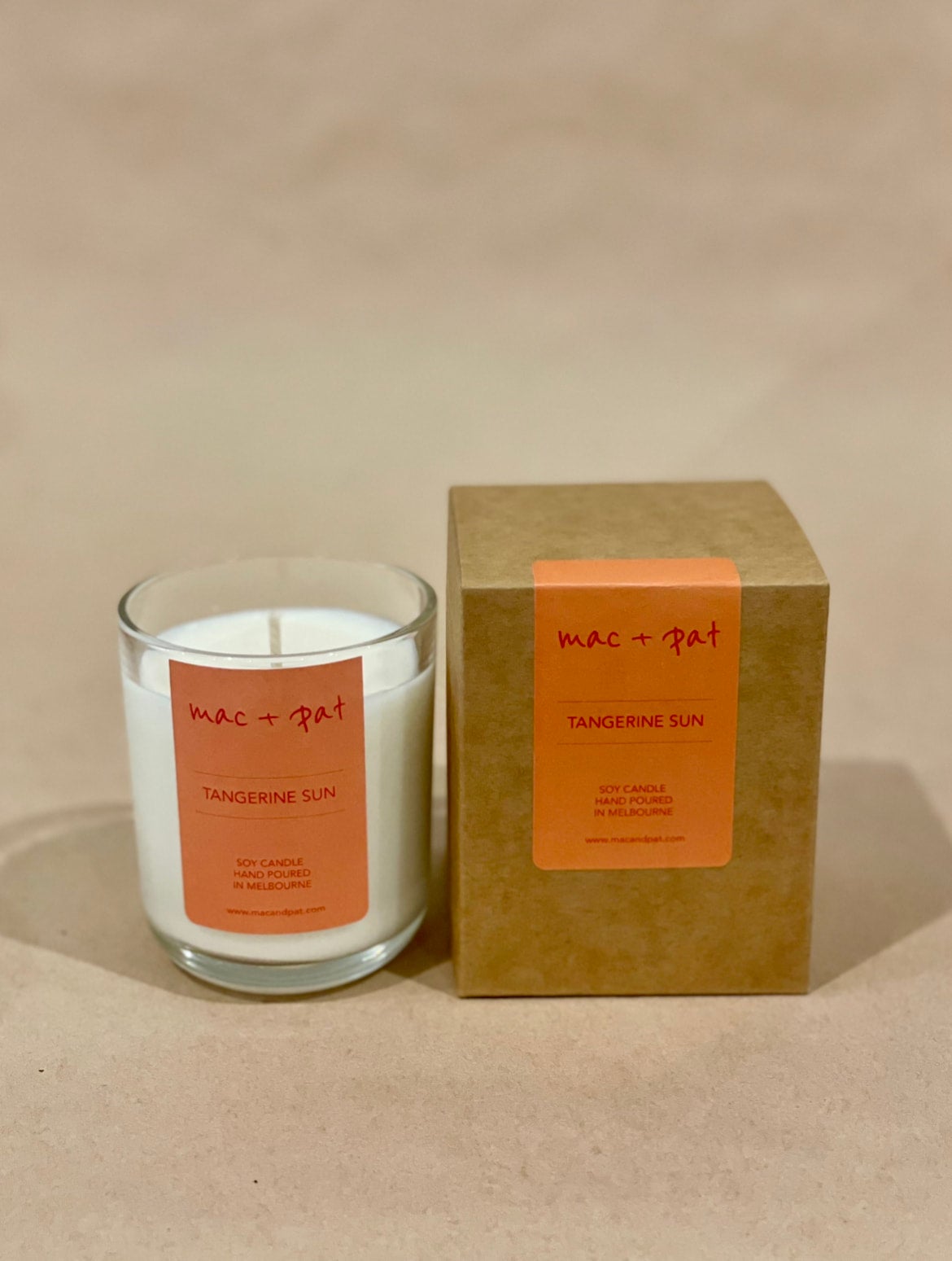 Tangerine Sun Candle — MAC + PAT | Calla Collective