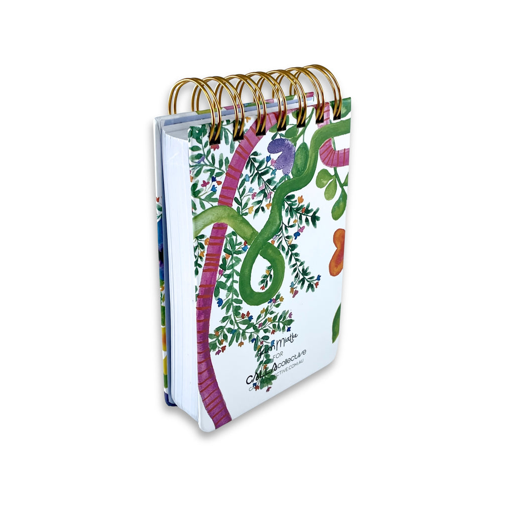 WS Gold Spiral Notebook A6 - Pathways