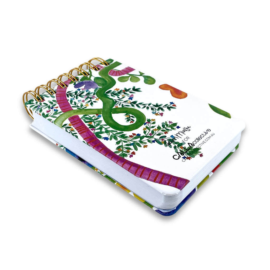 WS Gold Spiral Notebook A6 - Pathways