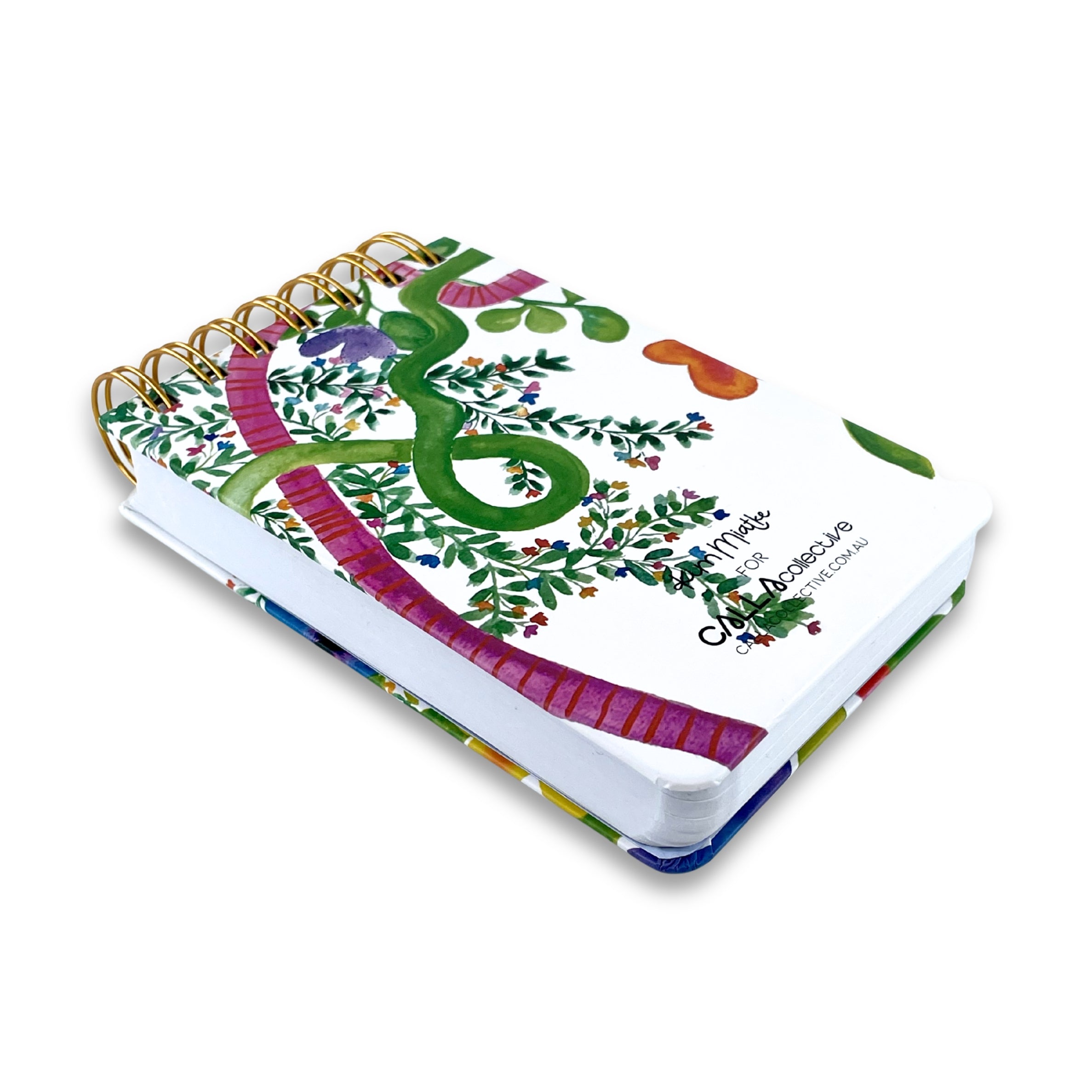 WS Gold Spiral Notebook A6 - Pathways