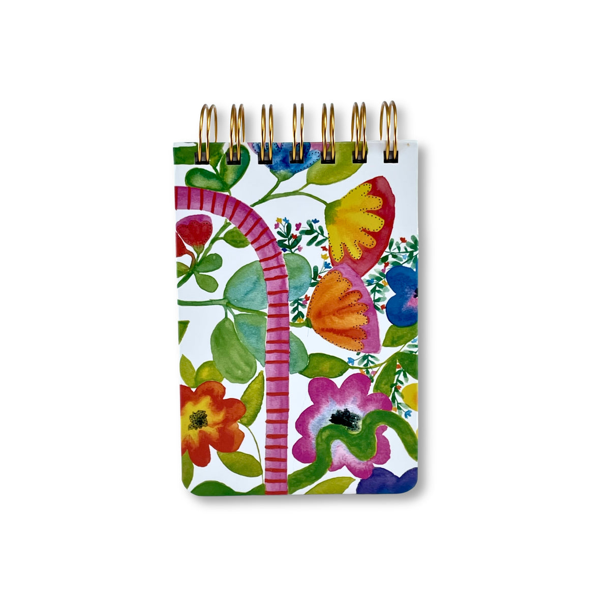 Gold Spiral Notebook A6 - Pathways - KIM MIATKE