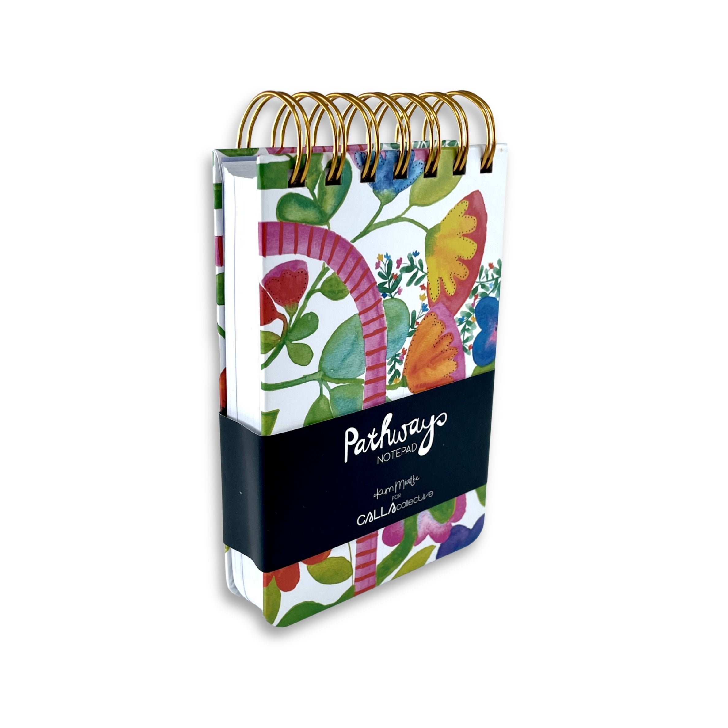 WS Gold Spiral Notebook A6 - Pathways
