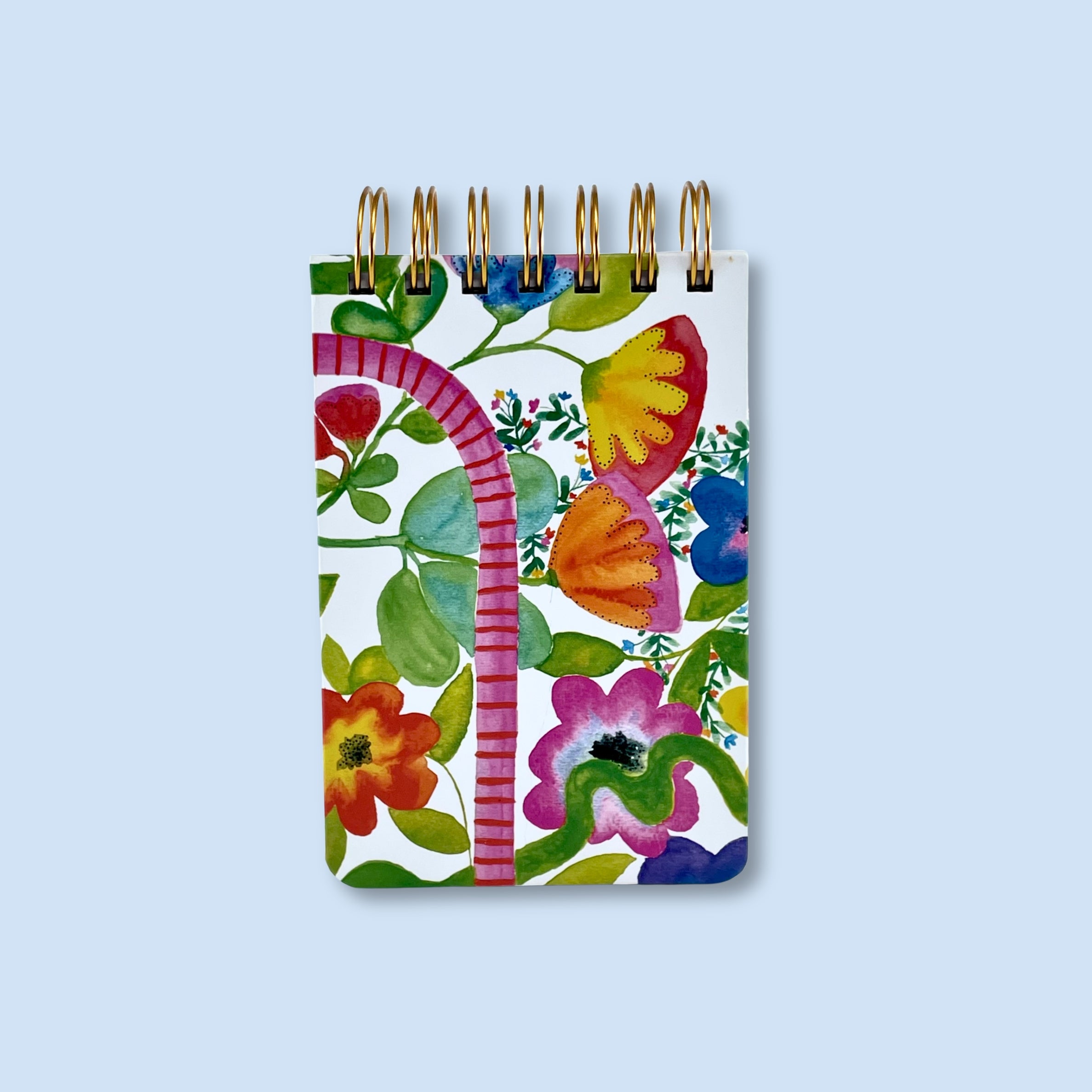 WS Gold Spiral Notebook A6 - Pathways