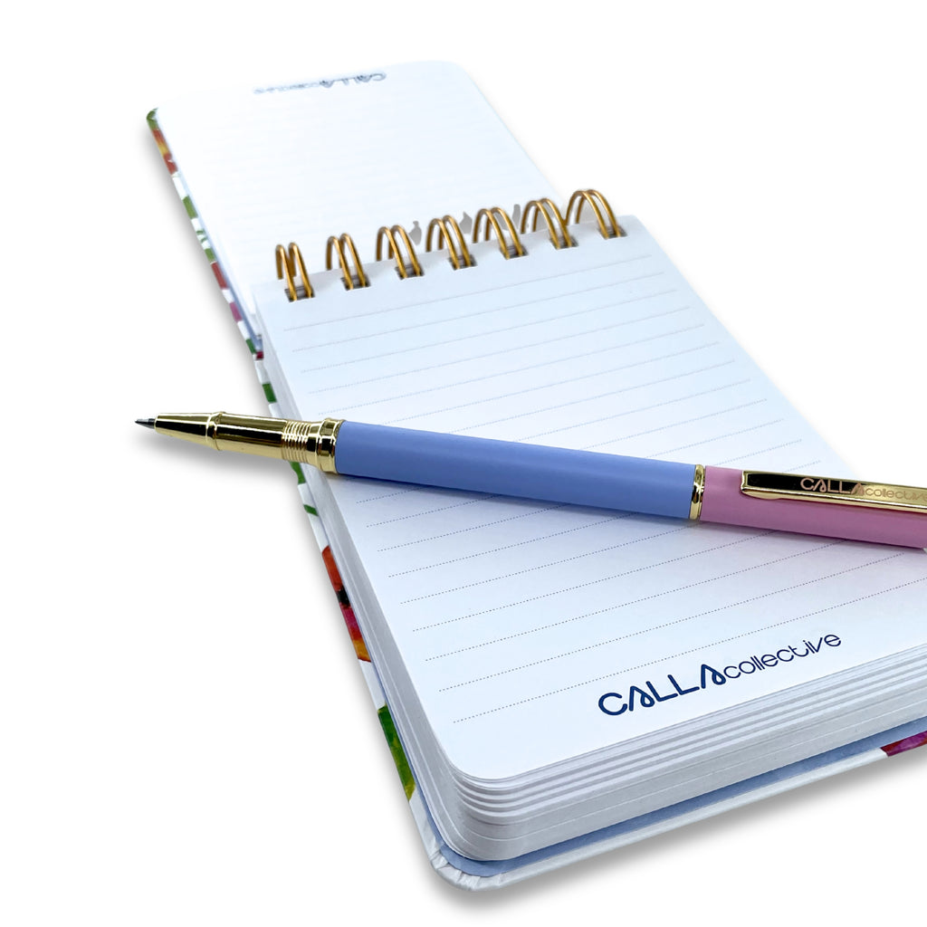 WS Gold Spiral Notebook A6 - Pathways