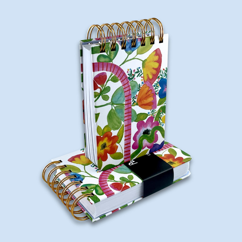 Gold Spiral Notebook A6 - Pathways - KIM MIATKE