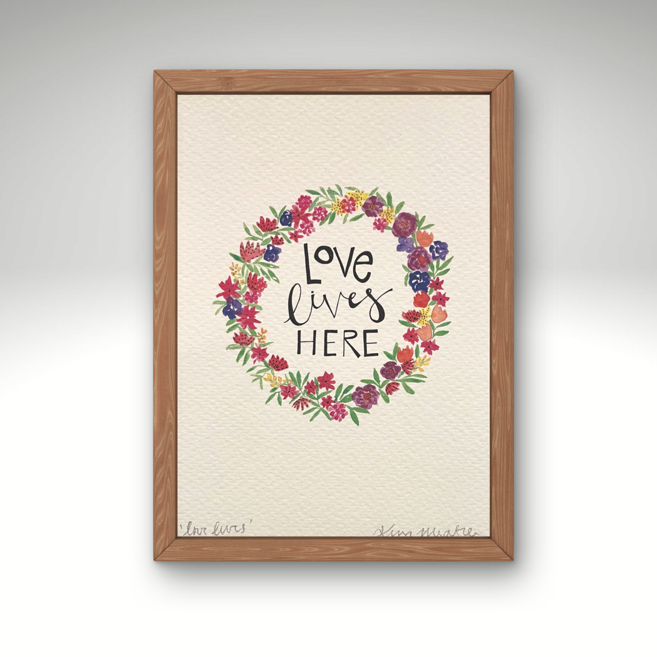 Love Lives Here (Floral) — PRINT | Calla Collective