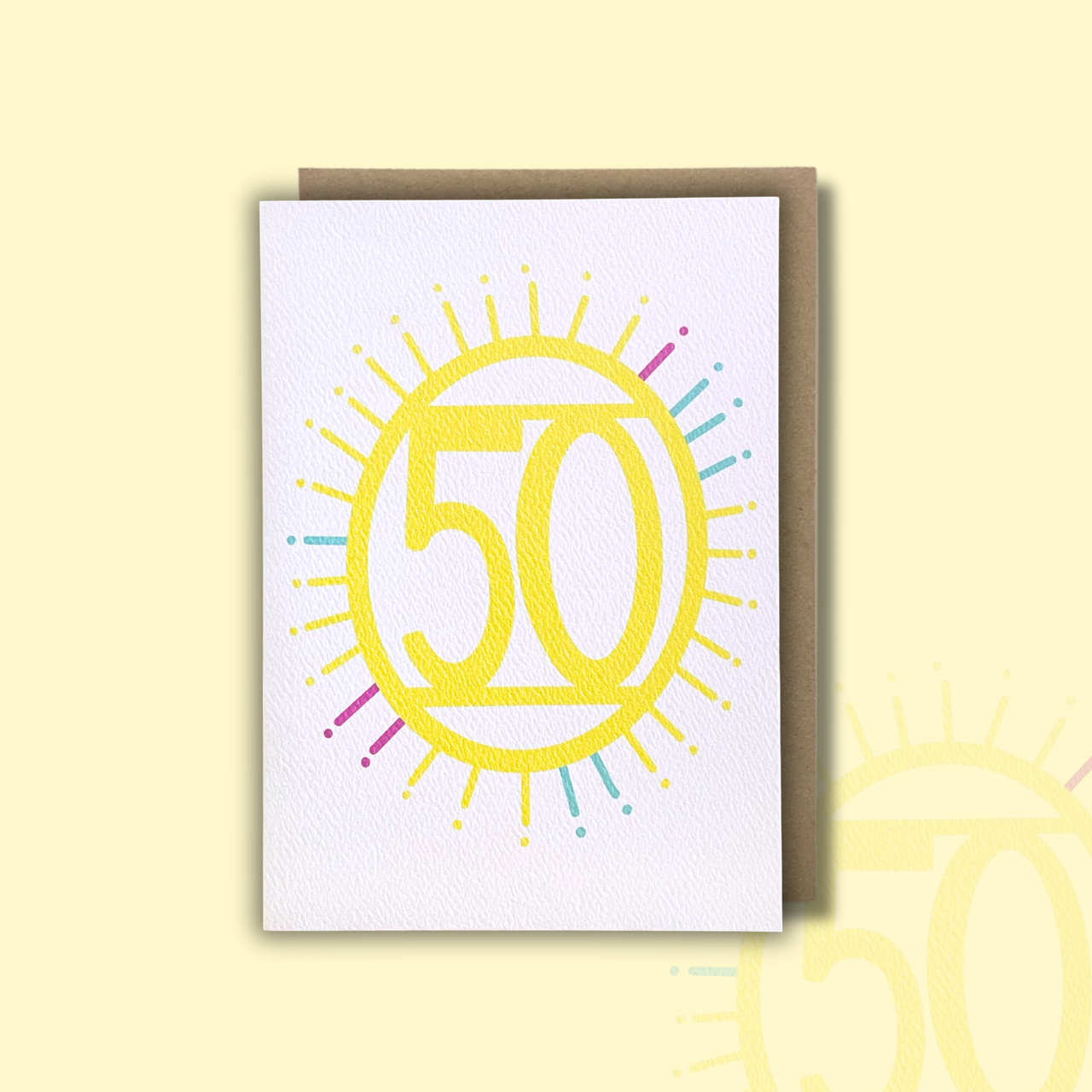 '50' Birthday Card — KIM MIATKE ART | Calla Collective