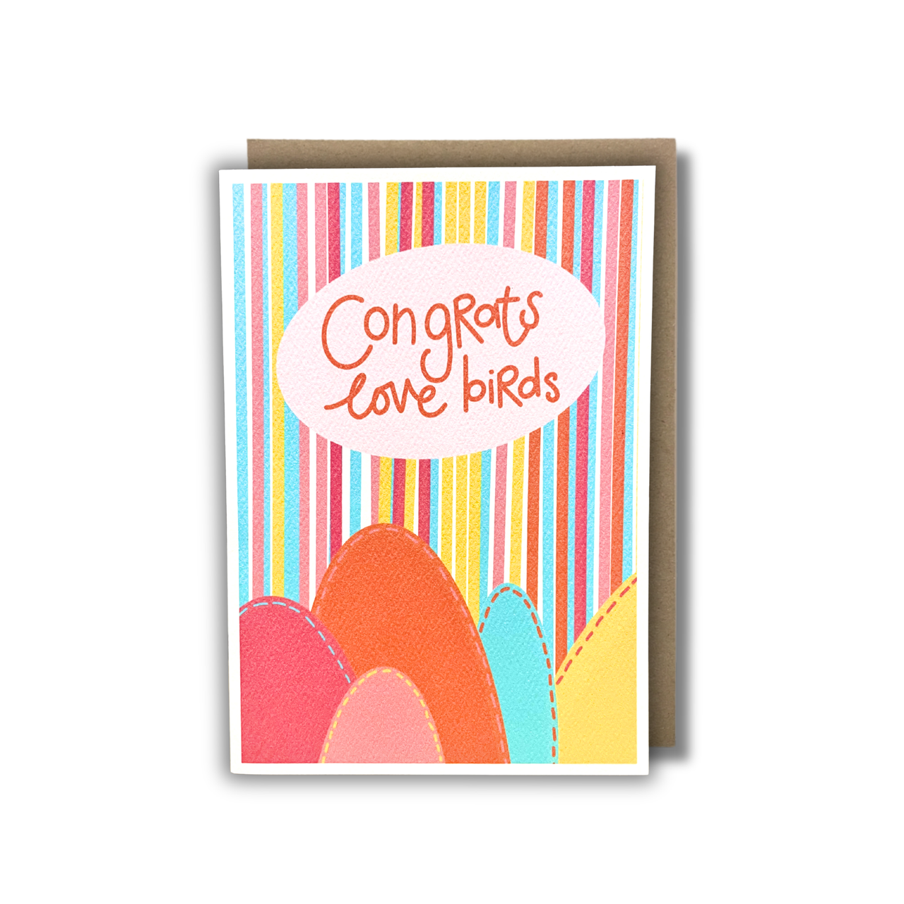 'Congrats Love Birds' - WEDDING CARD — KIM MIATKE ART | Calla Collective