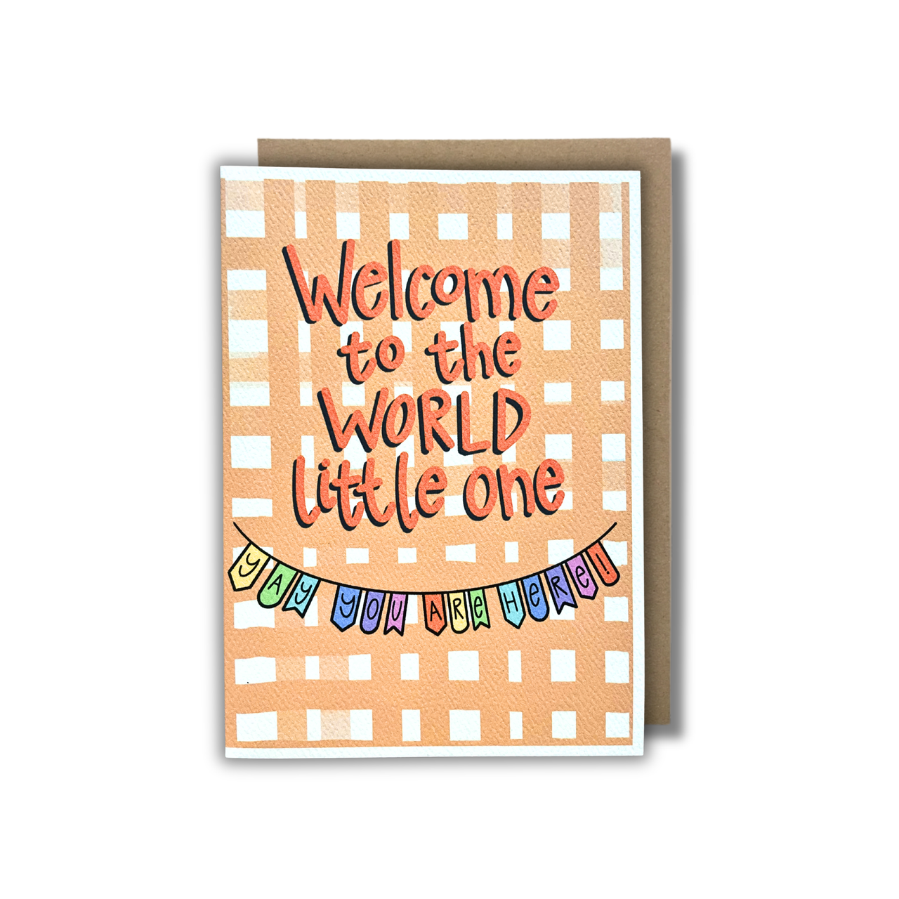 'Welcome to the world'  CHECK CARD — KIM MIATKE ART | Calla Collective