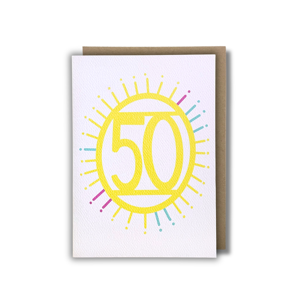 '50' Birthday Card — KIM MIATKE ART | Calla Collective