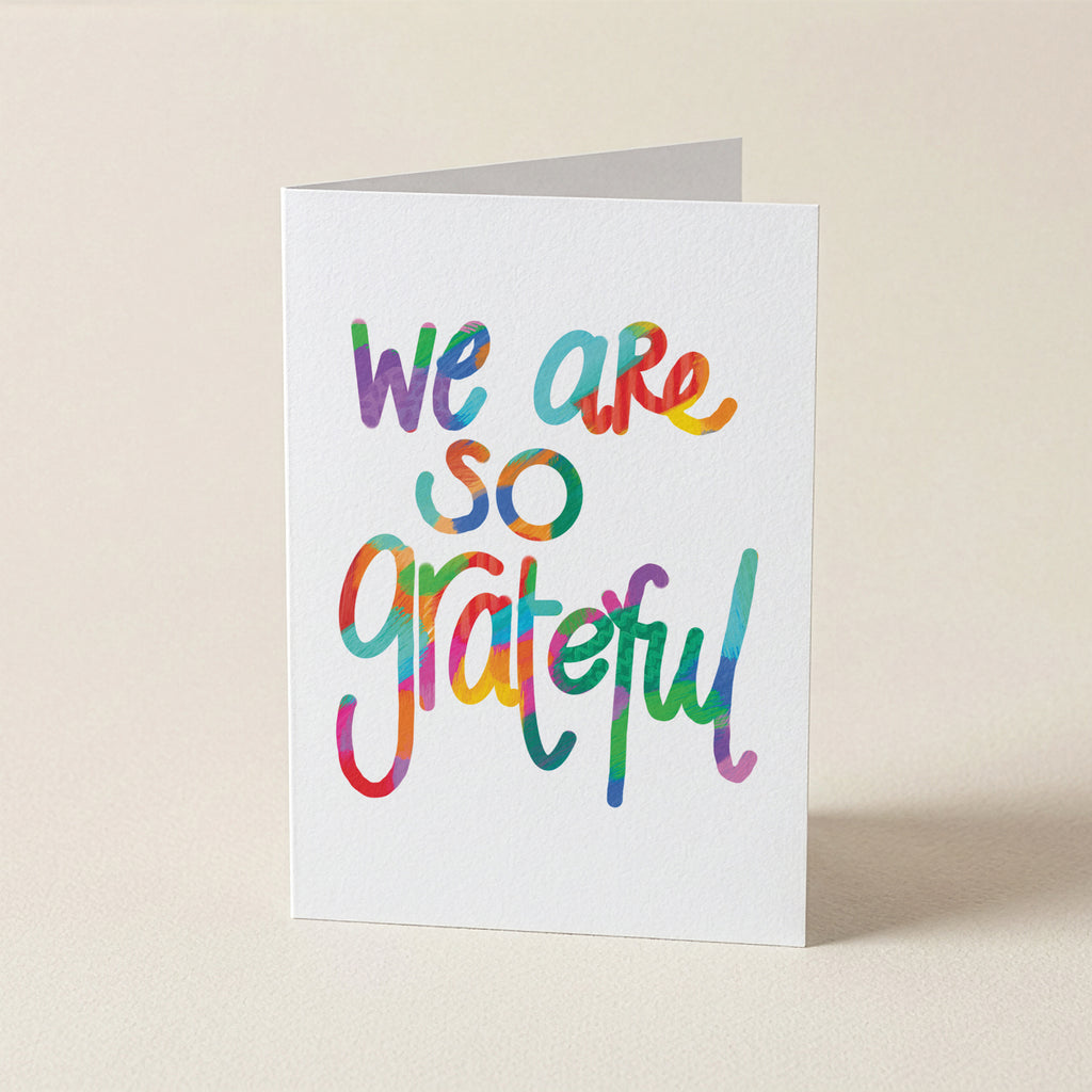We Are So Grateful - WCO - Word Greeting Card
