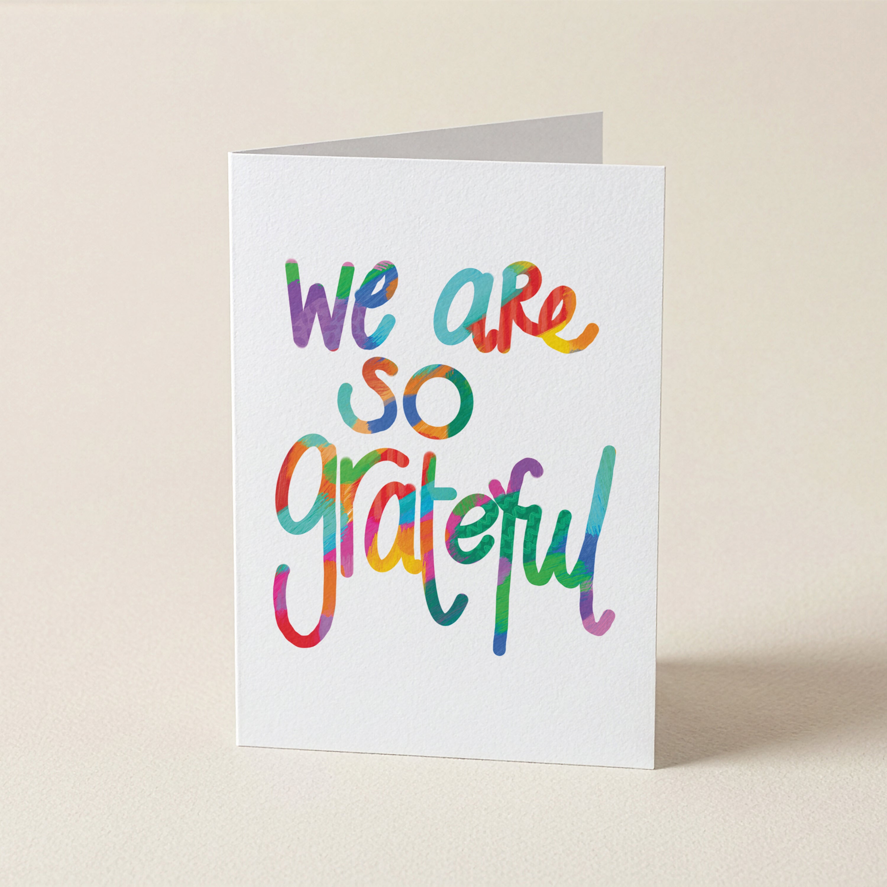 We Are So Grateful - WCO - Word Greeting Card