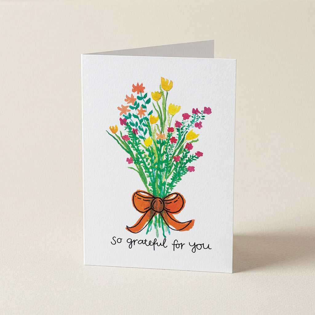 So Grateful For You - FB - Word Greeting Card