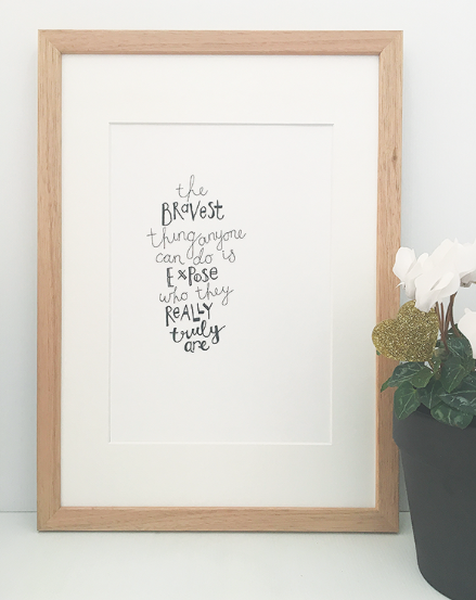 Bravest Thing/Really Truly — PRINT | Calla Collective