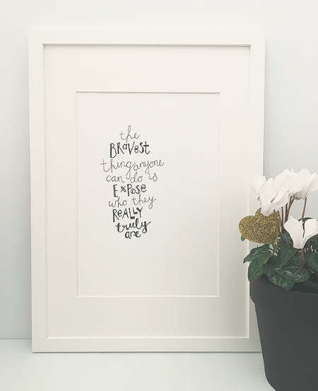 Bravest Thing/Really Truly — PRINT | Calla Collective