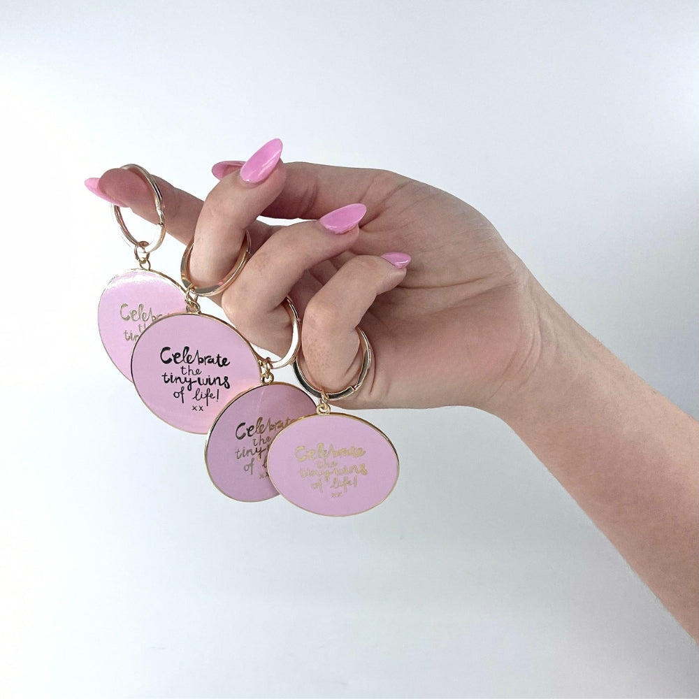 'Celebrate the Tiny Wins of Life' Keychain