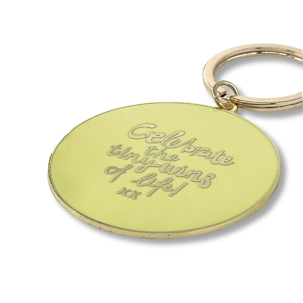 'Celebrate the Tiny Wins of Life' Keychain