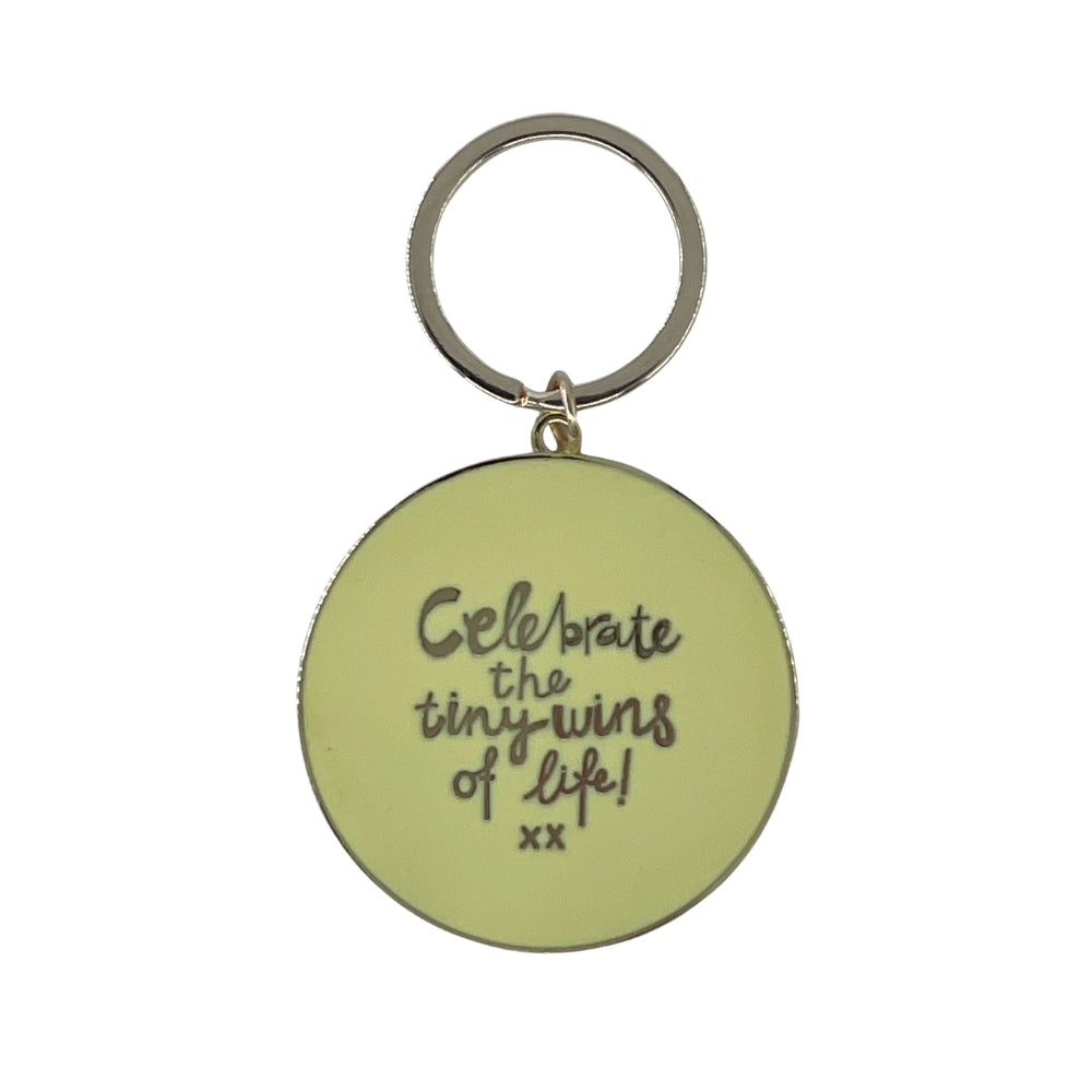 'Celebrate the Tiny Wins of Life' Keychain