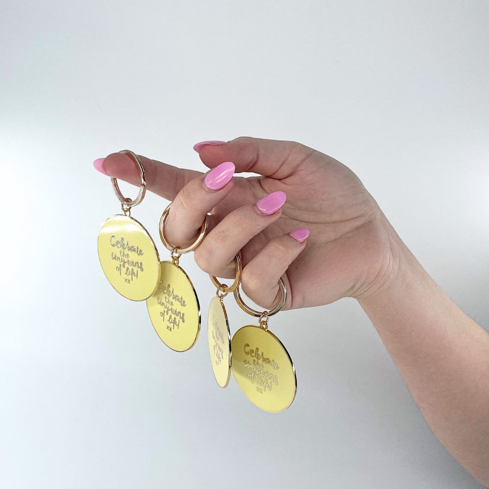 'Celebrate the Tiny Wins of Life' Keychain