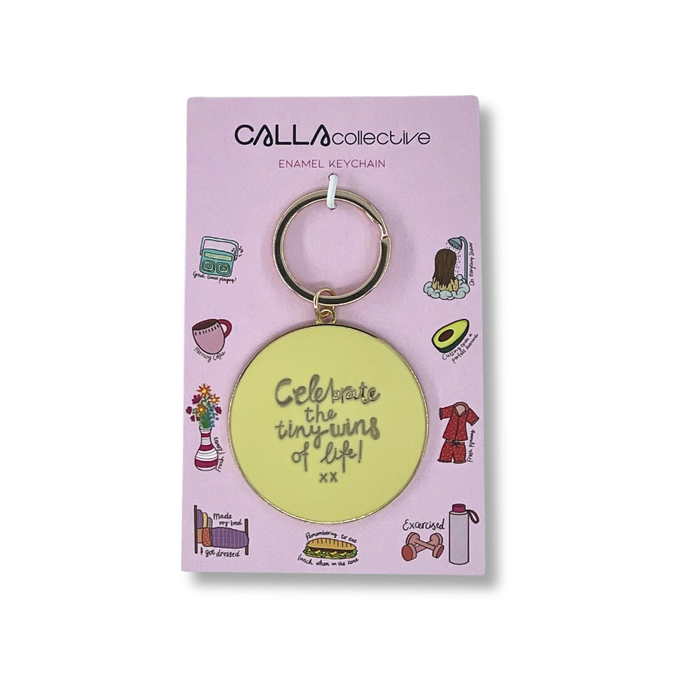 'Celebrate the Tiny Wins of Life' Keychain