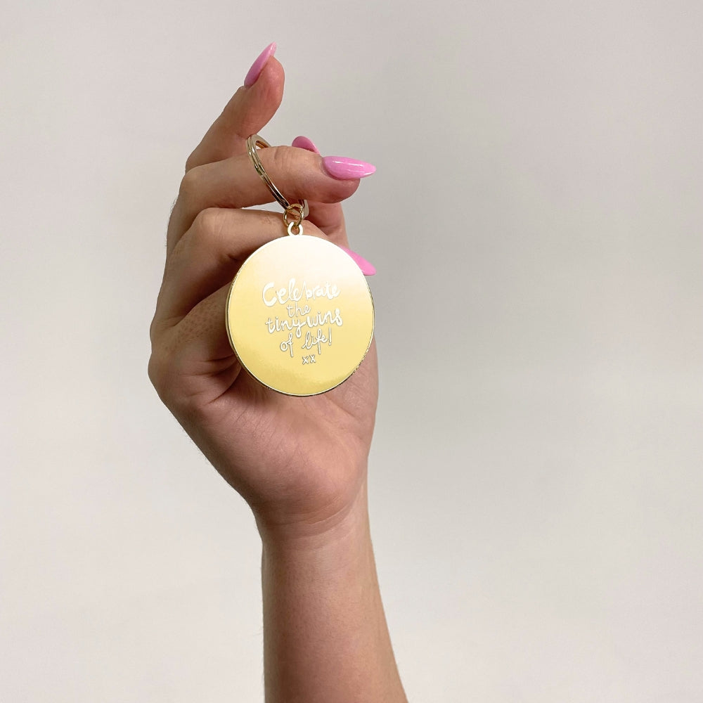 'Celebrate the Tiny Wins of Life' Keychain
