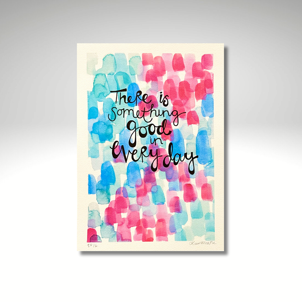 'Something Good' — Watercolour and Word PRINT | Calla Collective