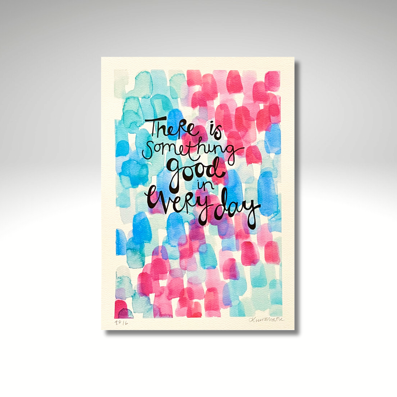 'Something Good' — Watercolour and Word PRINT | Calla Collective