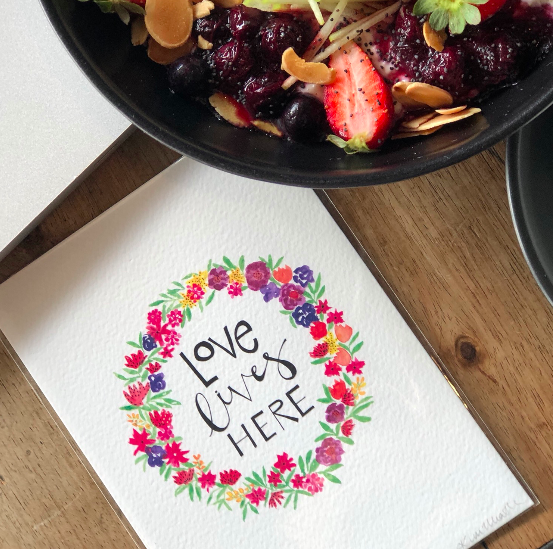 Love Lives Here (Floral) — PRINT | Calla Collective