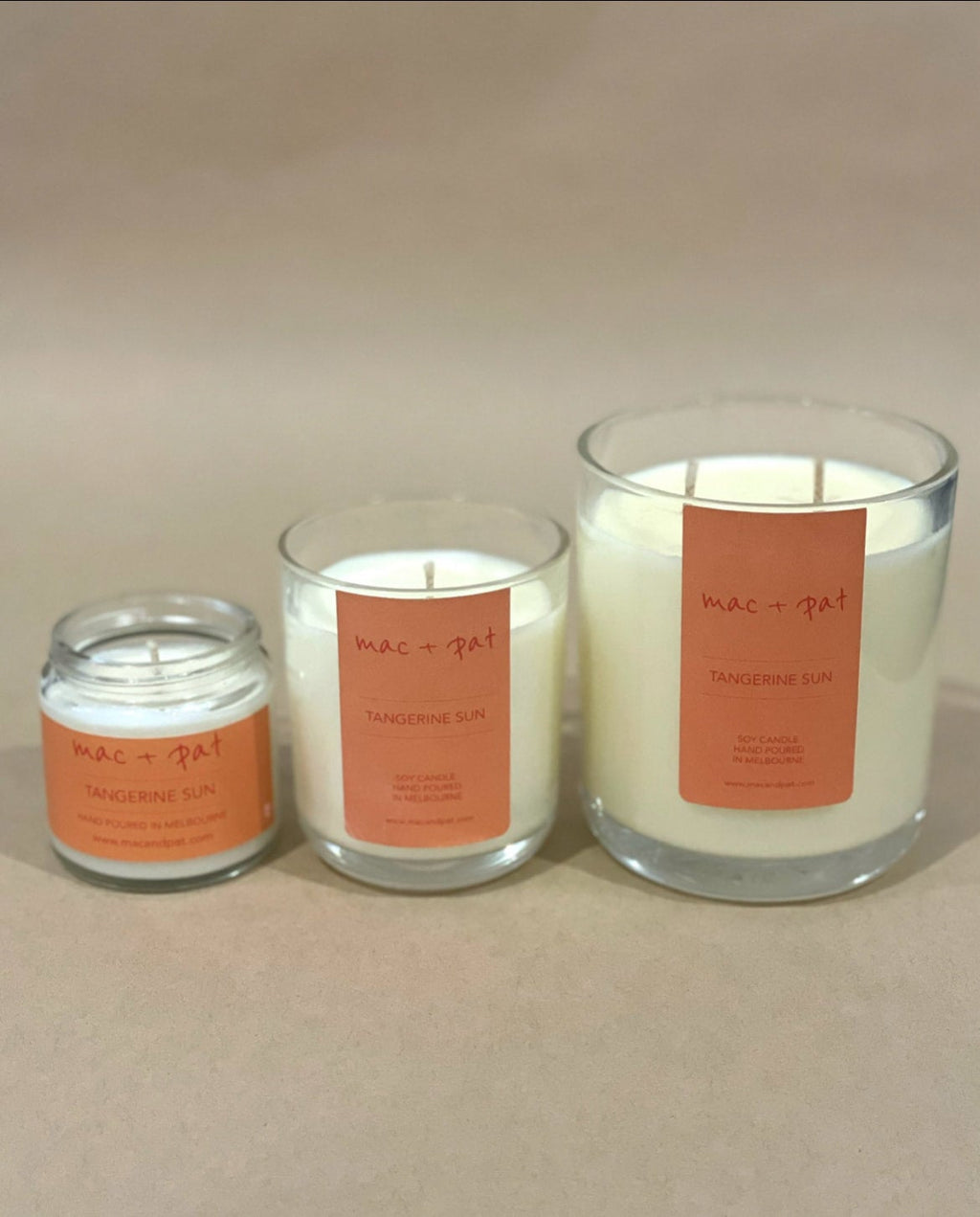 Tangerine Sun Candle — MAC + PAT | Calla Collective