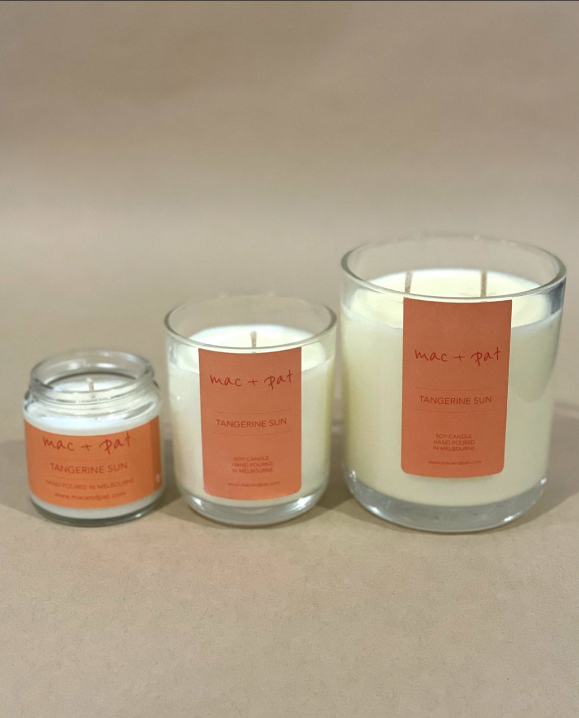Tangerine Sun Candle — MAC + PAT | Calla Collective