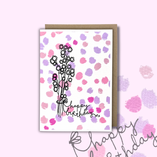 'Happy Birthday' Flower bunch — KIM MIATKE ART | Calla Collective